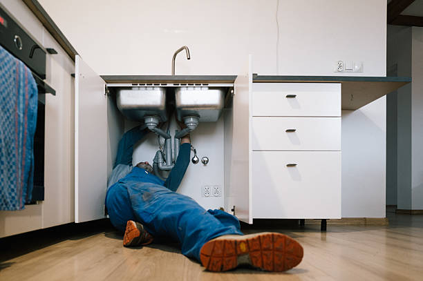 Professional Leak Detection technician working in West Falmouth, MA